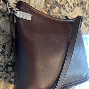 Coach Rich Brown Leather Crossbody Bag
